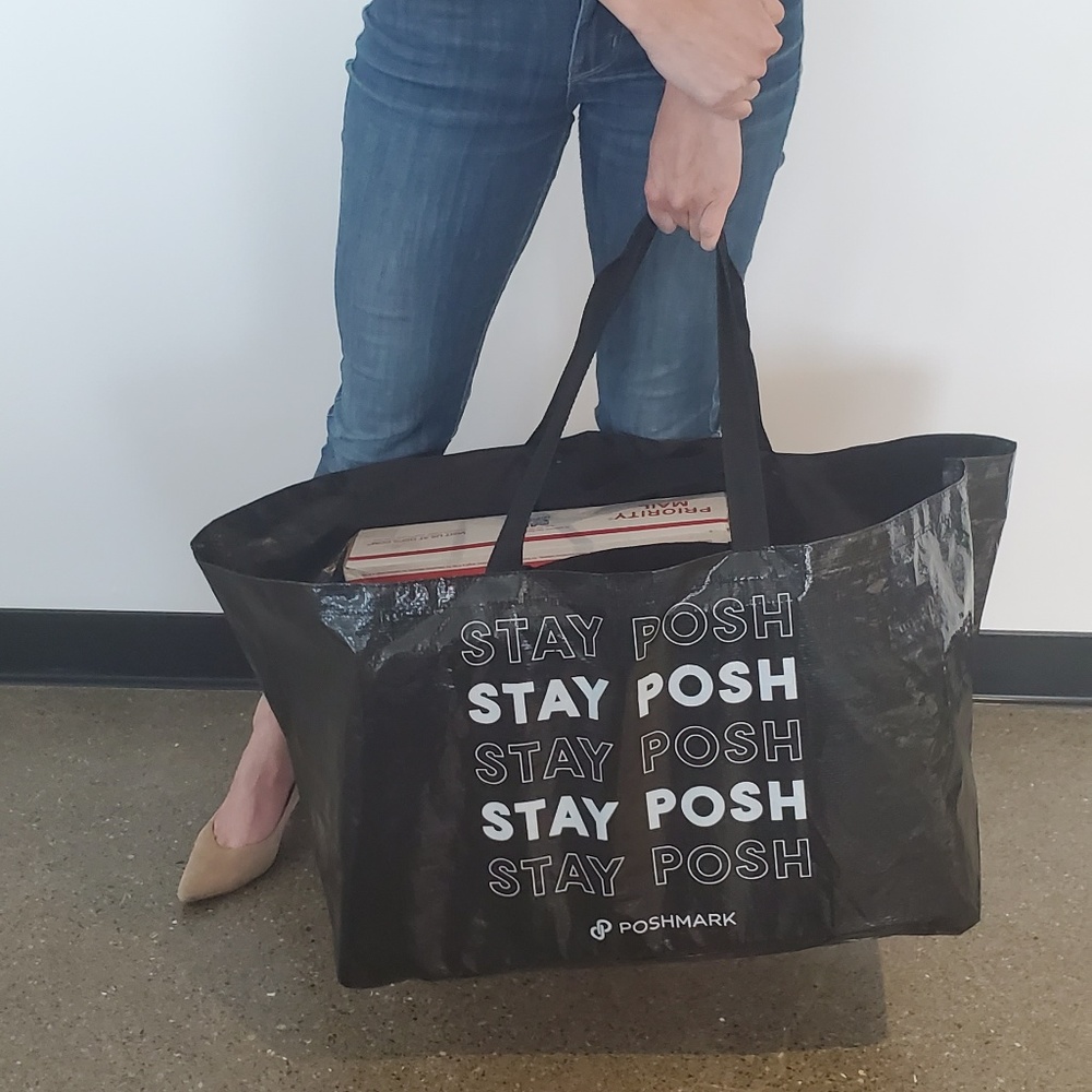 Poshmark Oversized Double Handle Tote Bag